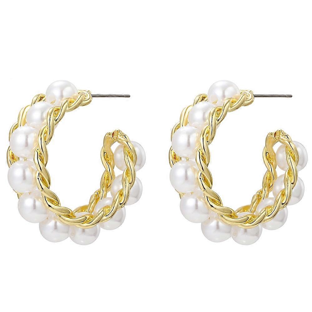 E2208-4 Prepare C Shape Stud Earrings Jewelry