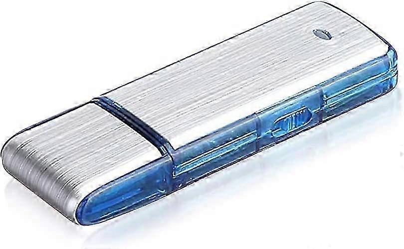 Mini Dictaphone 8GB/90h/Voice Activated Sound/USB Rechargeable(Blue)