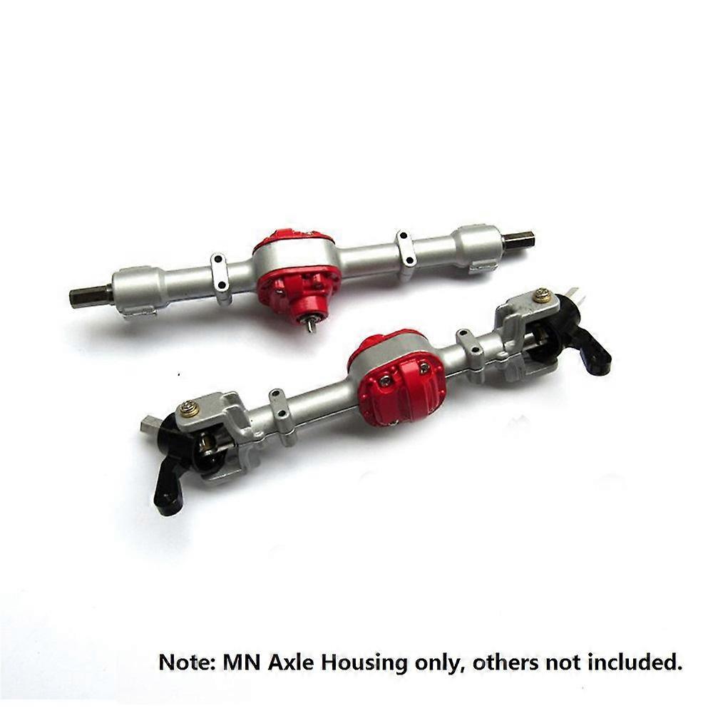 Metal Front and Rear Bridge Axle Housing Case for MN D90 D91,Black