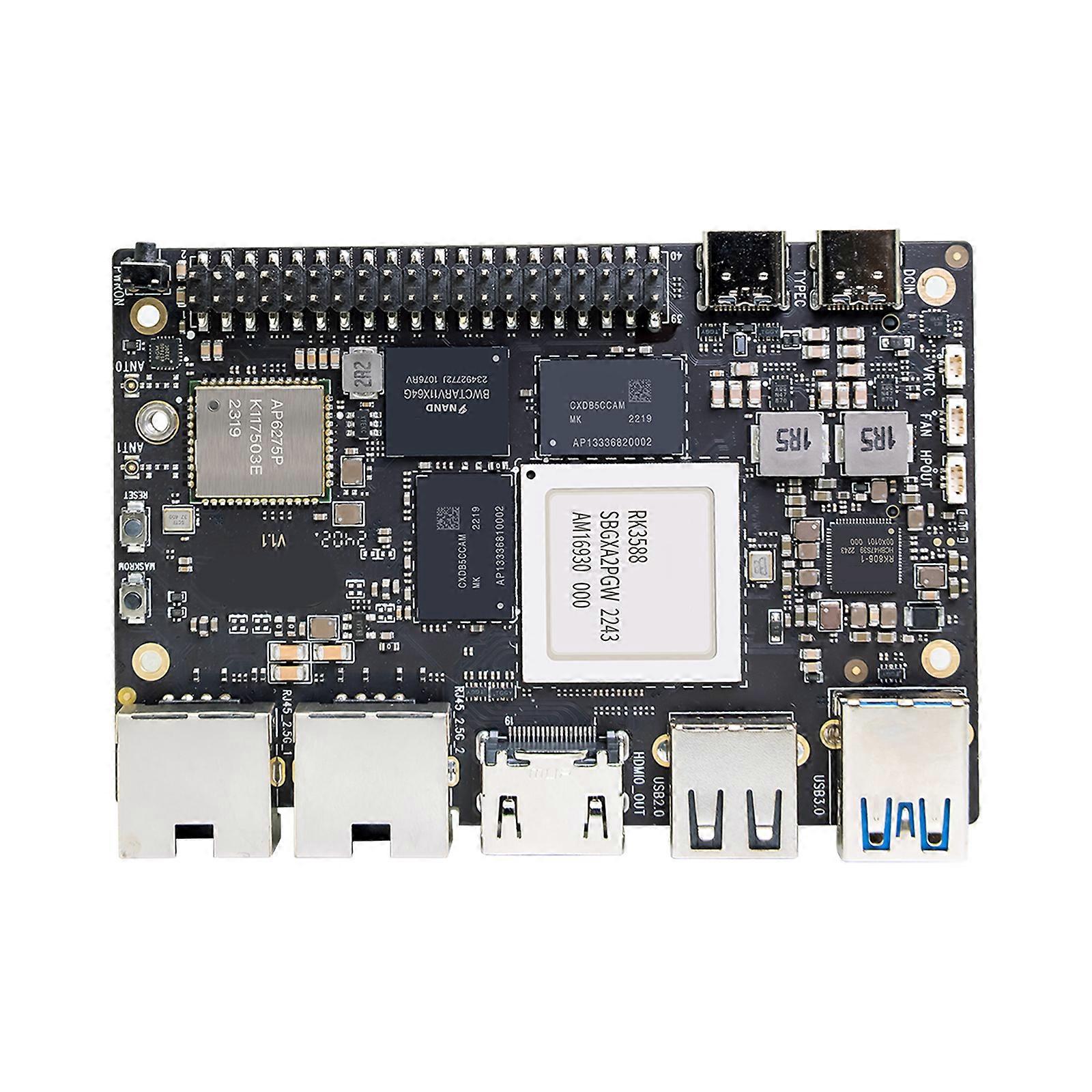 Ontwikkelbord voor Banana Pi BPIM7 moederbord met 8K-scherm PCIe NVMe-ondersteuning RK3588 8/16/32G 64/128G eMMC Wifi6