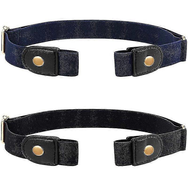 2 piezas cinturón ajustable sin hebilla cinturón elástico cinturón invisible sin hebilla