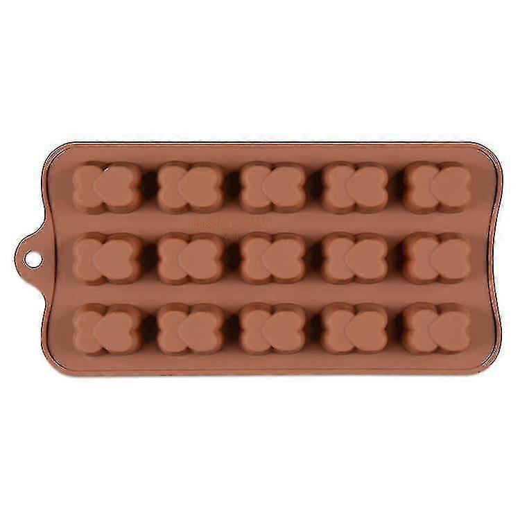 Ecelen לב אל לב (צבע אקראי) תבניות סיליקון מגוונות, תבנית סיליקון בדרגת מזון לשוקולד, ממתקים, ג'לי, קוביית קרח