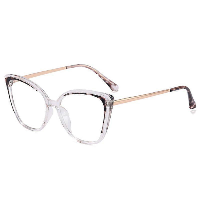 SHAUNA Retro TR90 Metal Women Optical Glasses Frame Fashion Clear Anti Blue Light Lens Eyewear Men Cat Eye Spring Hinge Frame