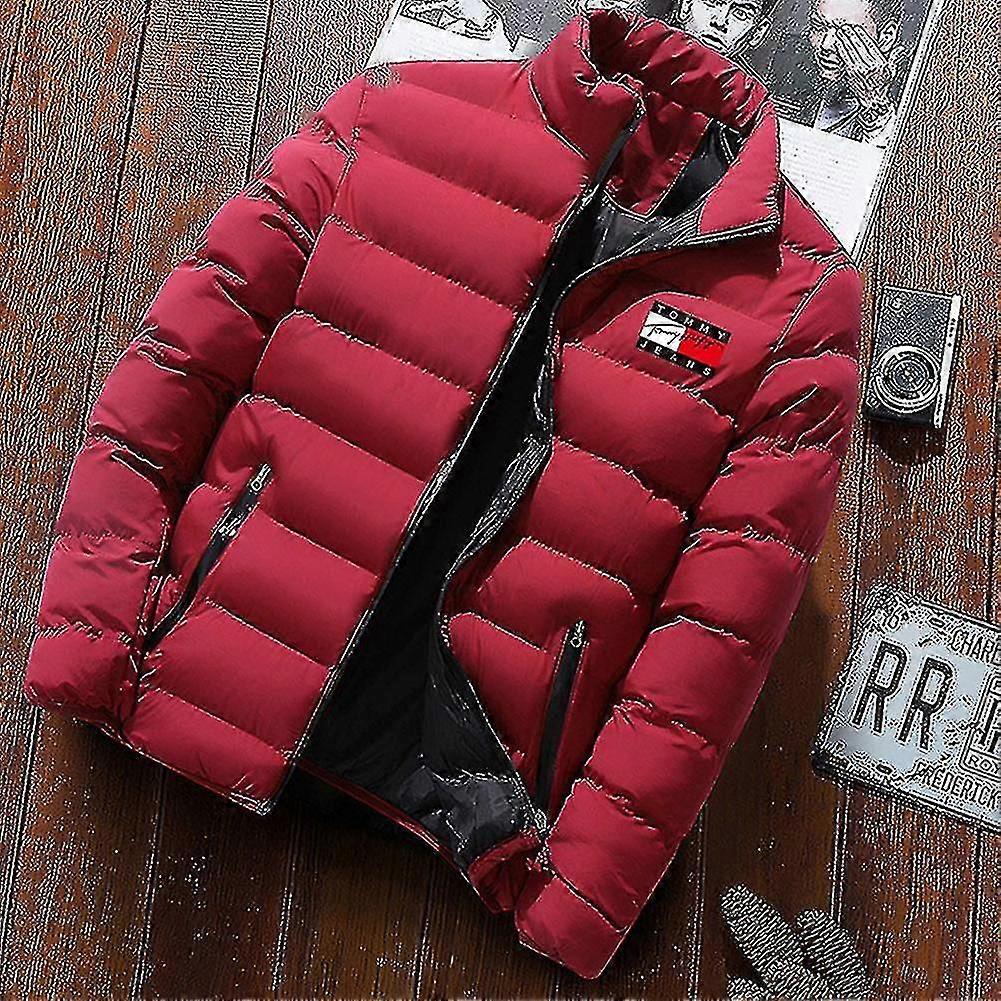 Casaco acolchoado masculino Mid-length Thick Down Jacket Winter Warm Coat Fit