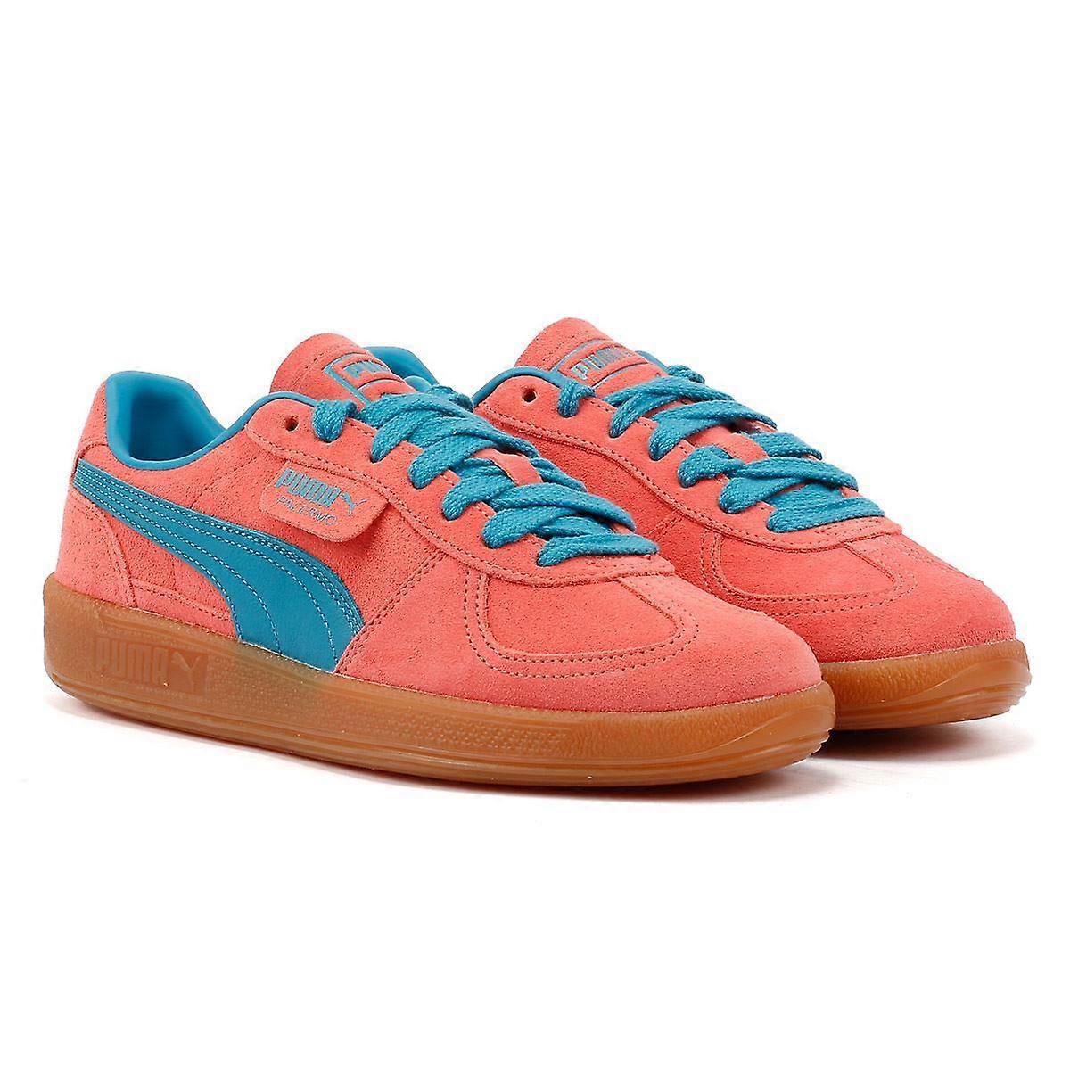 Puma Palermo Leather Pink/Blue Trainers