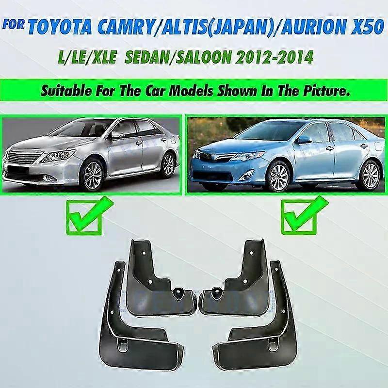 unique Molded Mud Flaps For Toyota Camry XV50 Altis Aurion 2012 2013 2014 Mudflaps Splash Guards Mud Flap Front Rear Mudguards Fender