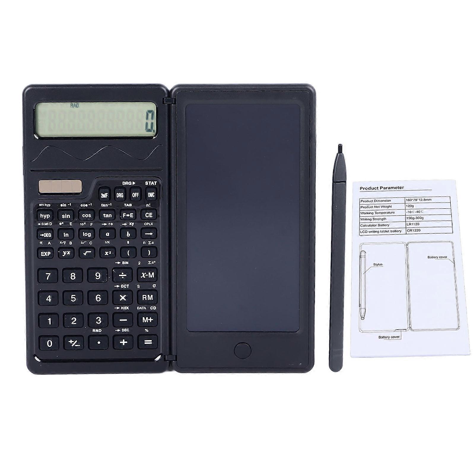 Handwriting Tablet Smart Foldable Scientific Function Calculator LCD Writing Board for Student