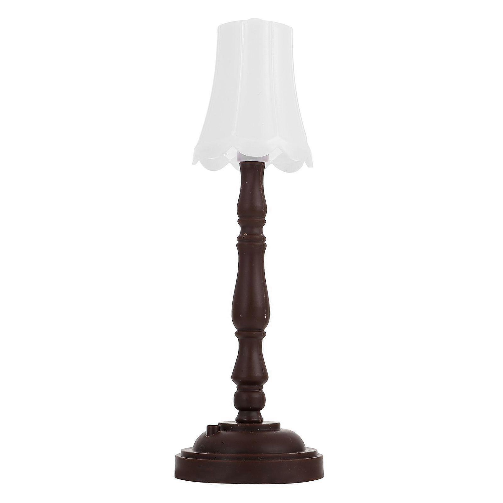 Mini Floor Lamp Model Mini House Miniature LED Lamp Miniature Scene Accessory