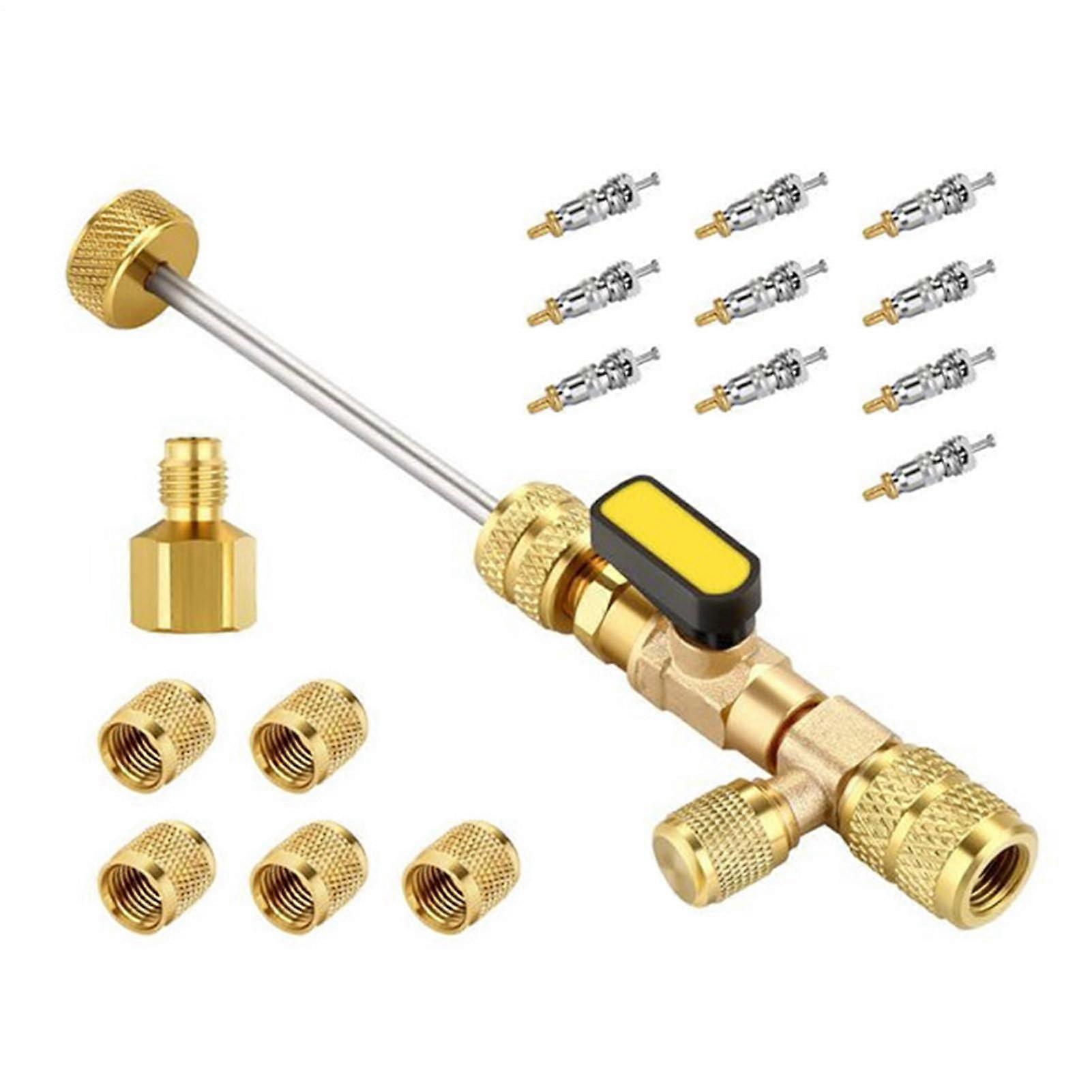 Valve Removal Tool, HVAC Core Copper, 5.9x3.14x0.59in, Compact Air Conditioning Refrigeration Service Valve Remover
