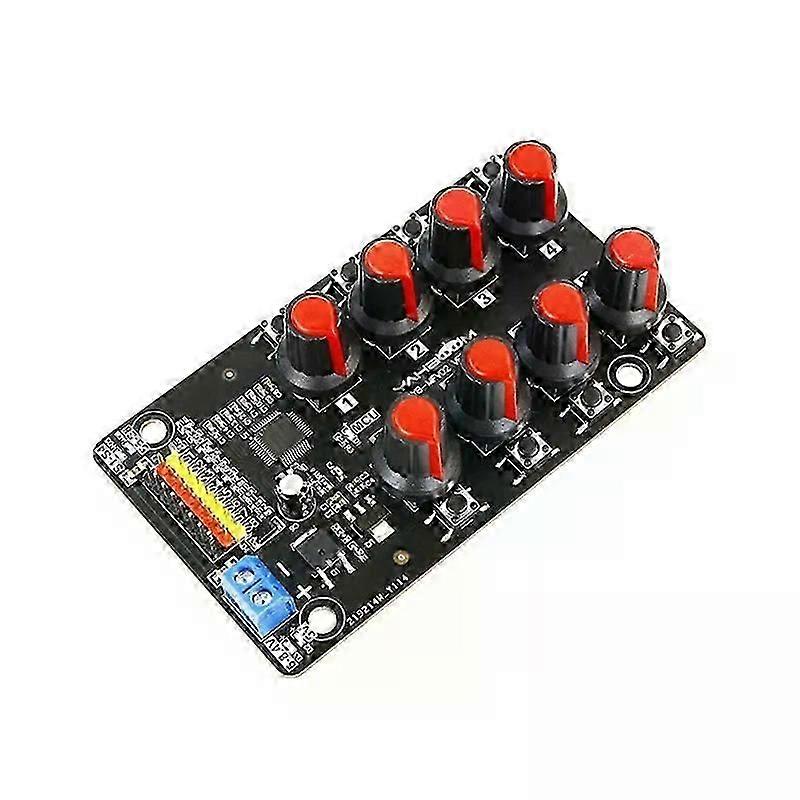 Servo Controller Module PCB Robot Arm Test Board Driver Knob 8-Way Pwm Development Industrial Control Debugging Board