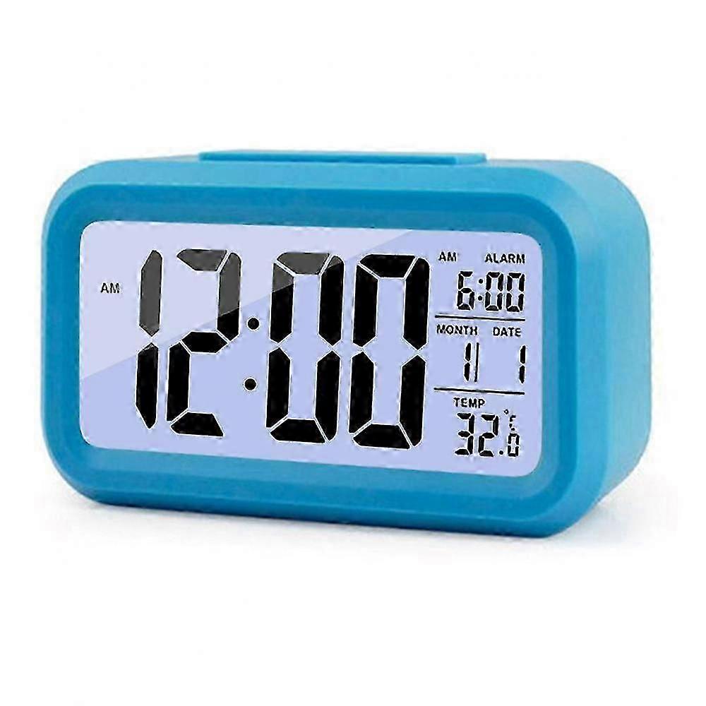 LED Digital Alarm Clock with Calendar and Temperature Display for Home Office Kitchen Bedside
