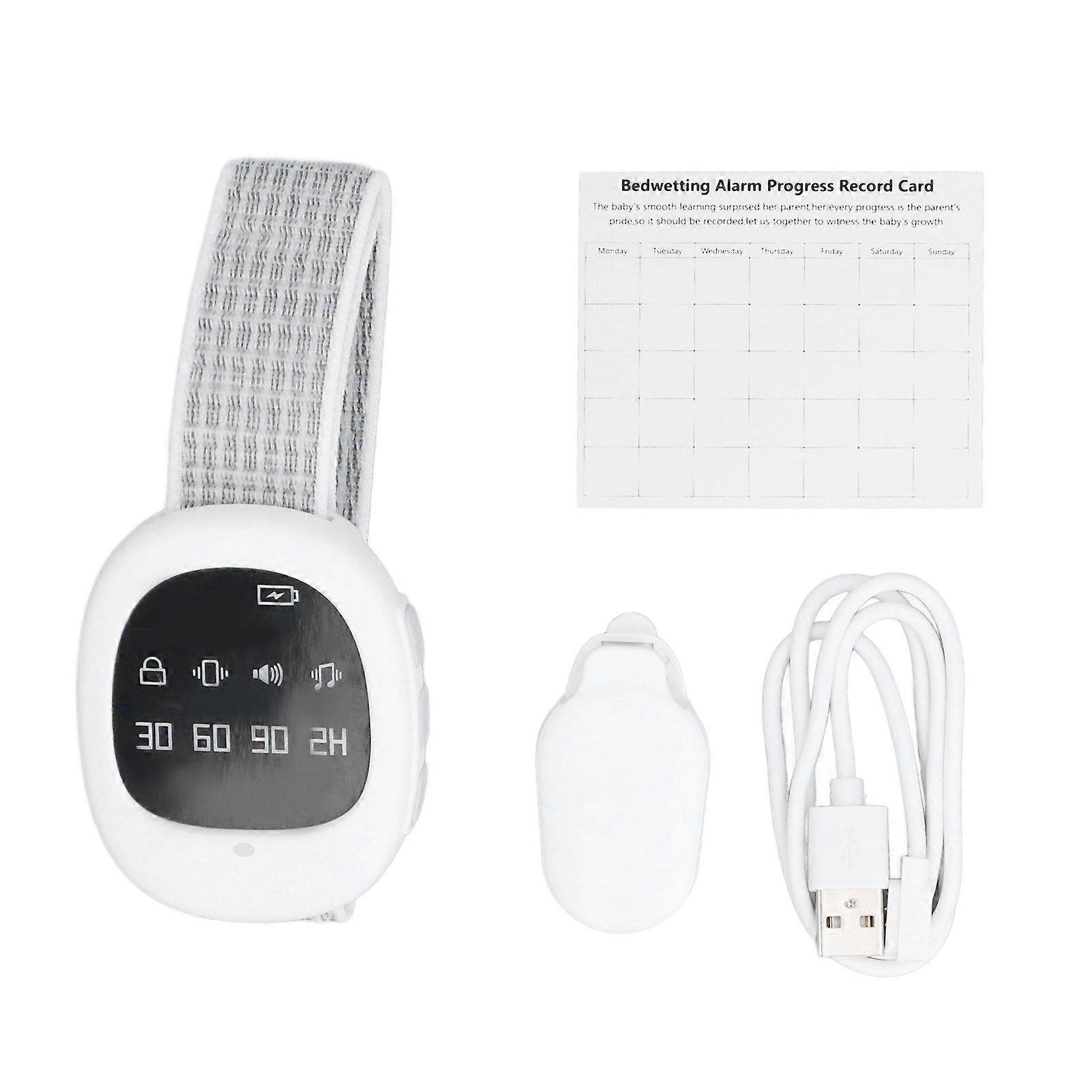 Wireless bedwetting alarm 3 reminder modes sound vibration light bedwetting sensor suitable for children and the elderly