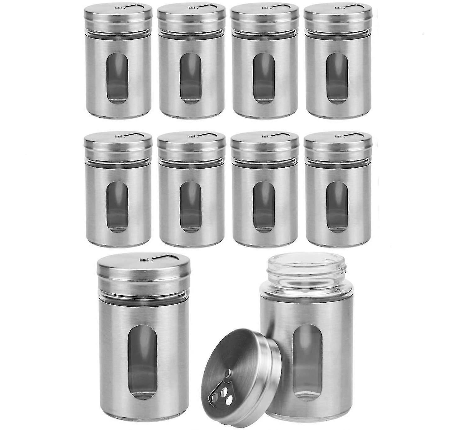 10 Pieces 100ml Spice Jars Spice Shaker