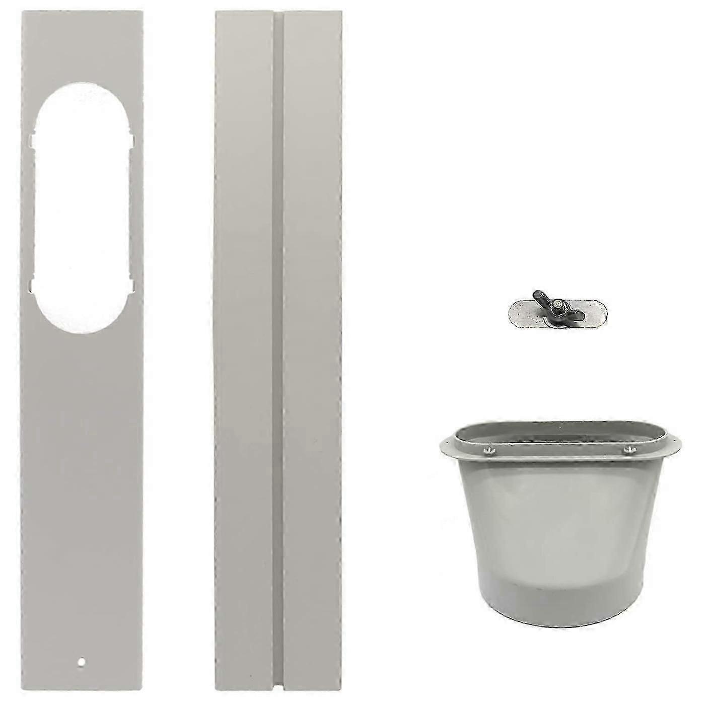 Ac Window Kit - Sliding Window Vent Air Conditioner Kit Suitable for Mobile Air Conditioner Hose with 5.9 inch/15cm