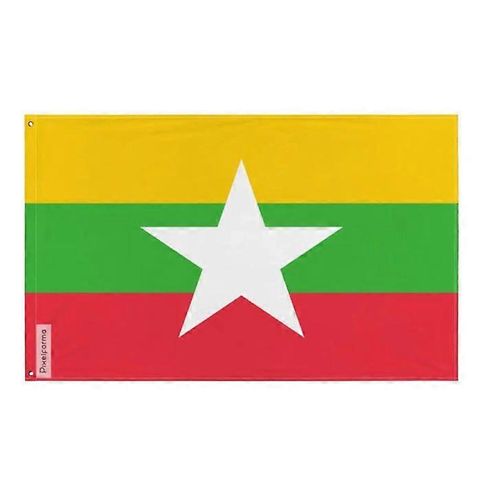 Flag - Myanmar - 96 x 144 cm - Polyester - Front/back - Metal eyelets