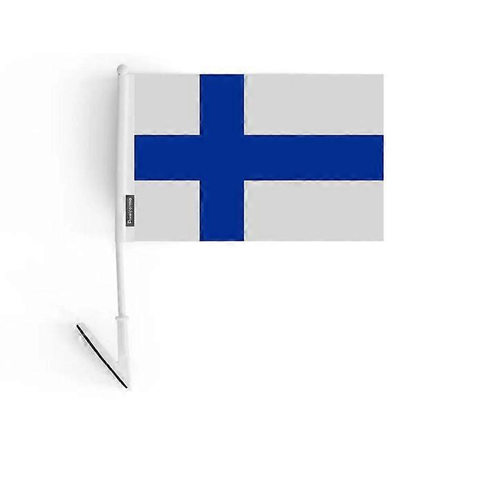 Adhesive Flag – Finland – 14 x 21 cm – Soft Polyester – Easy to Stick – 5 pieces