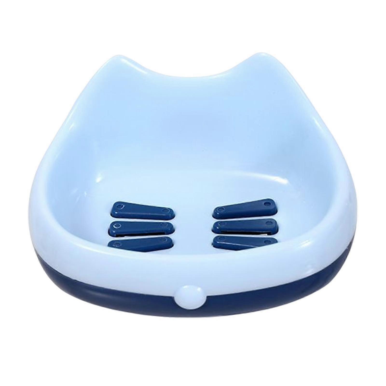 Cat Shaped Soap Box Punch Free Wall Mounted for Shower Kitchen Countertop