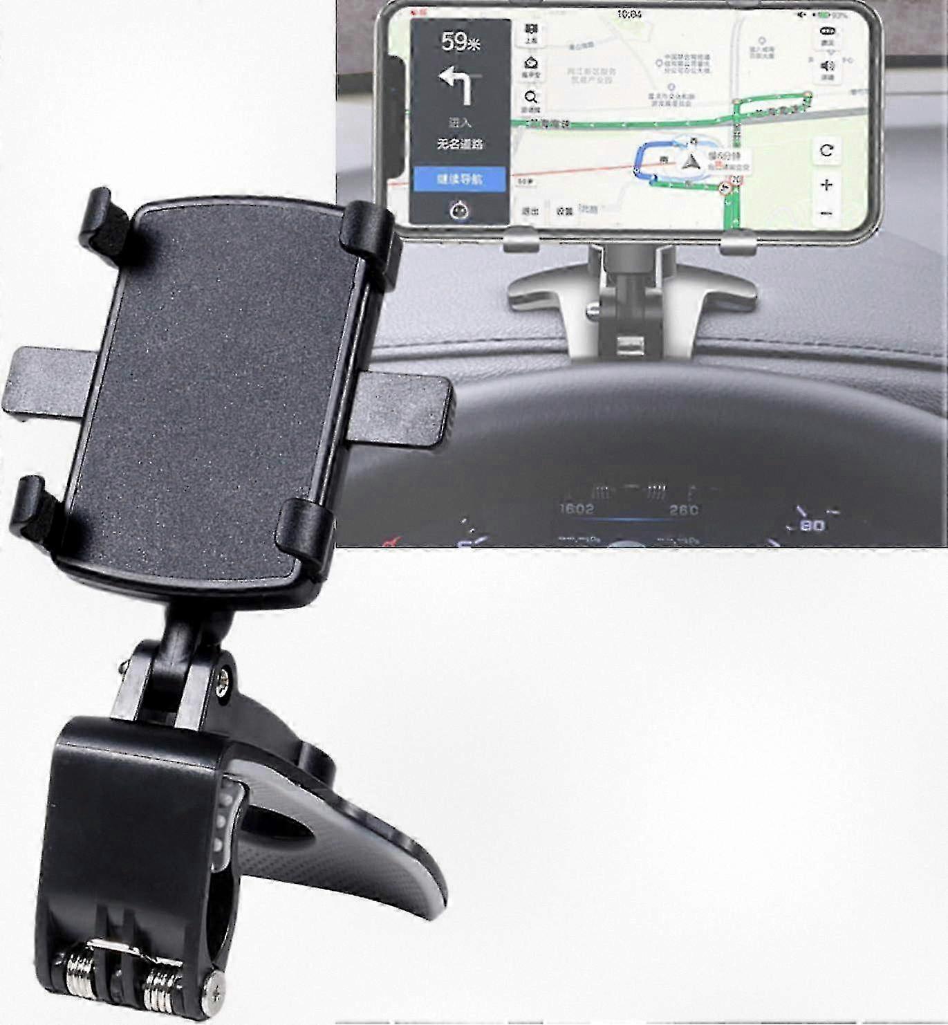 Universal Car Phone Holder Mount with Rotatable Stand, Stable and Wobble-Free Design, Multifunctional Dashboard Mobile Phone Holder for Vehi