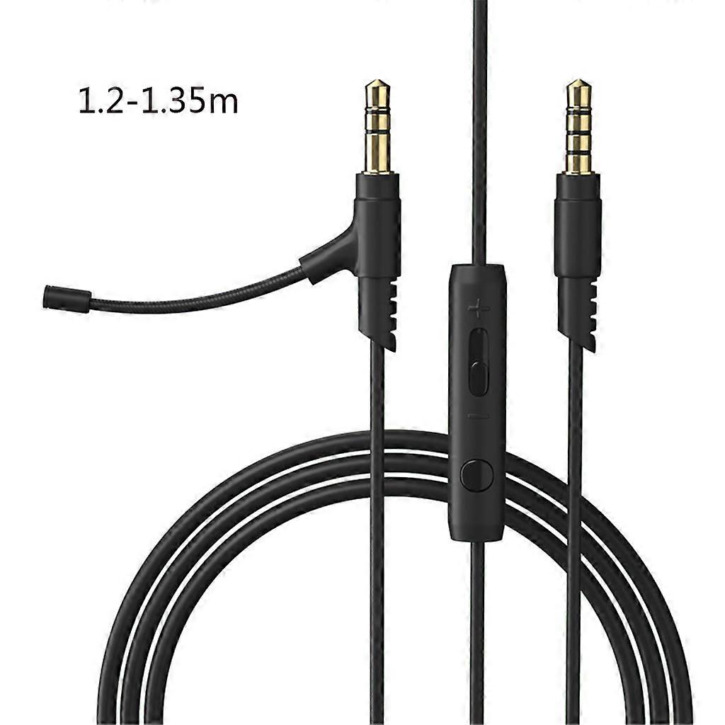 3. 5mm Plug Microphone Cable Replacement Headphone Audio Cable Gaming Headset Cable Headset Cable Extension Convenient