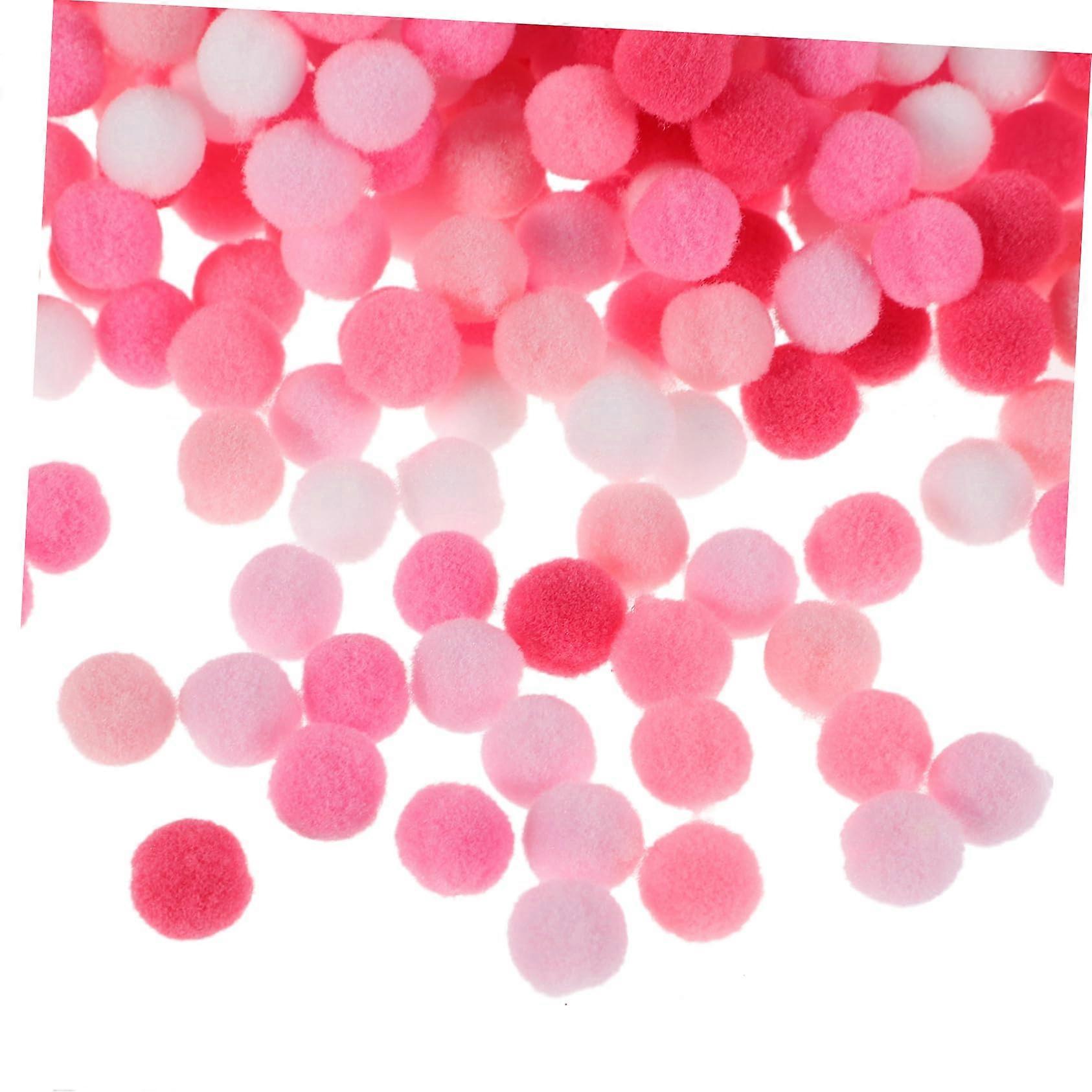 High Elastic Plush Ball Set 1 Bag Mini Pom Poms Balls for DIY Projects Handmade Wool Crafts Christmas Crafts