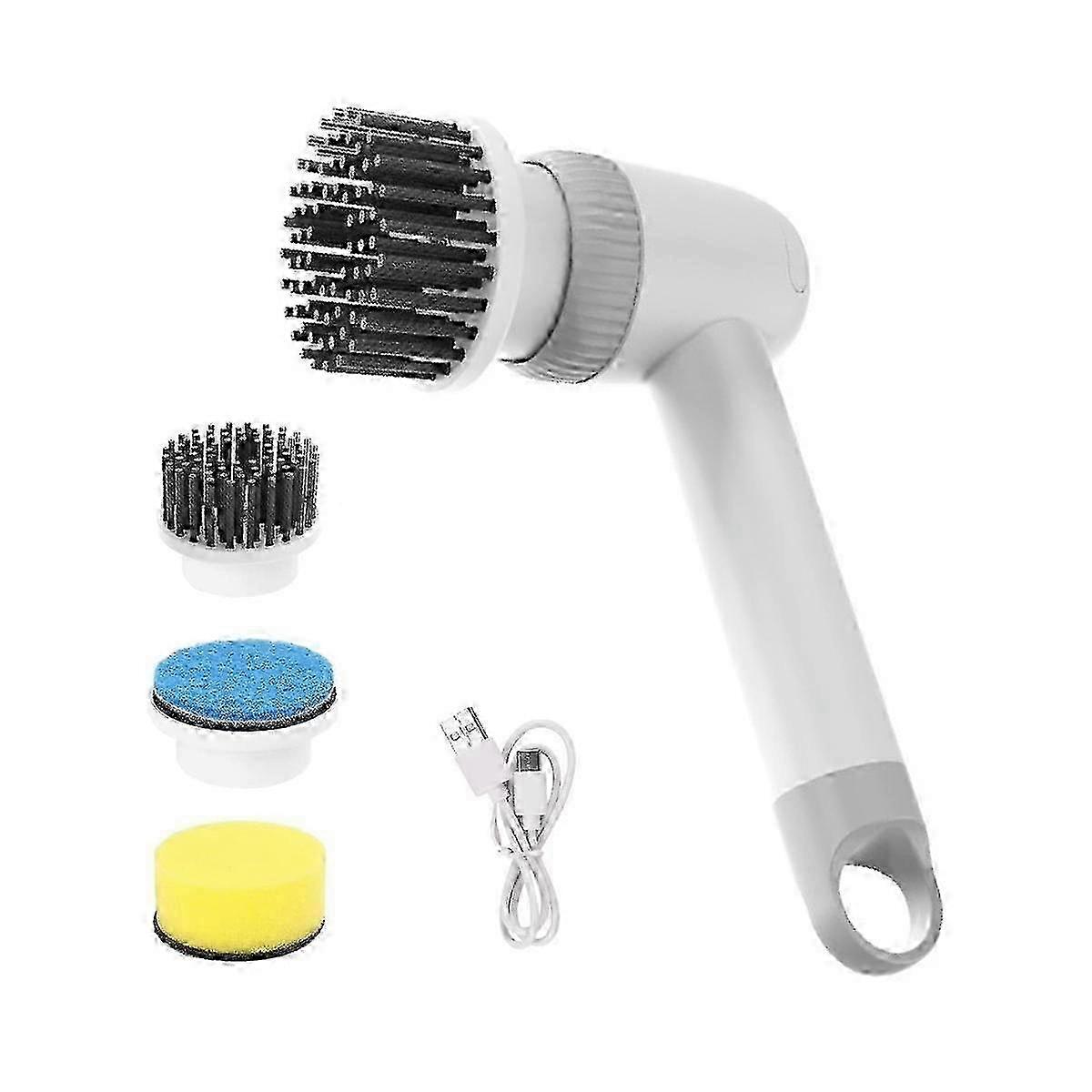 Autolaveuse électrique sans fil avec têtes remplaçables - Brosse de nettoyage à main