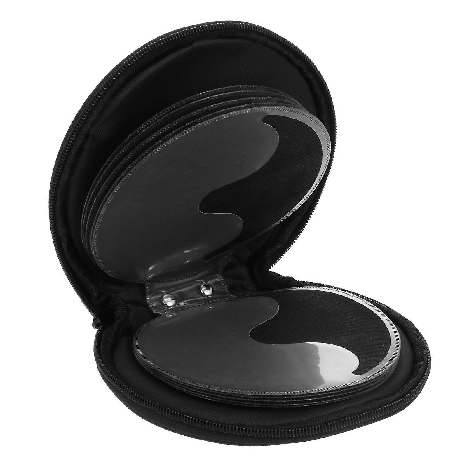 Compact Portable CD Storage Case with Zipper – Space Saving Disc Organizer for Music and Game , Scratch Protection for Home and Car Use