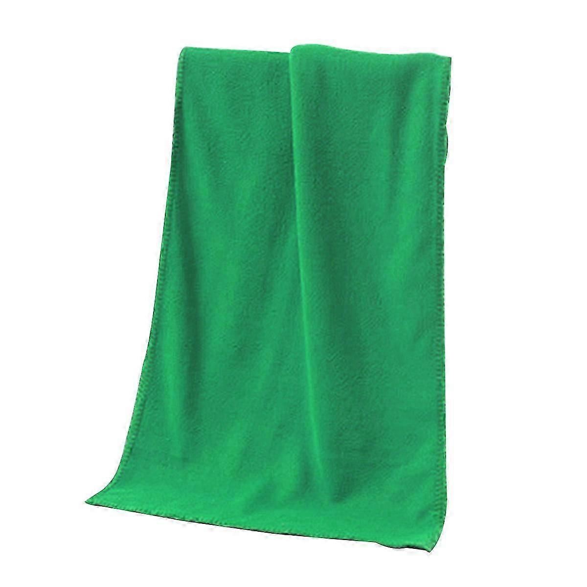 Car Cleaning Towels 30x70cm Microfiber Auto Car Polishing Waxing Drying Cloth Green