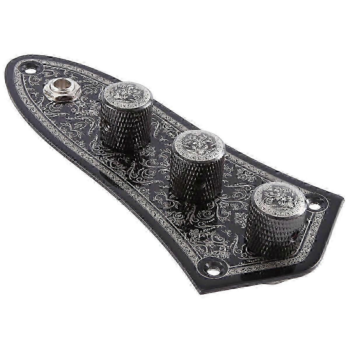 3 Jazz JB Bass Loaded Wired Control Plate för basgitarrdelar JB-03Som visas SZRH