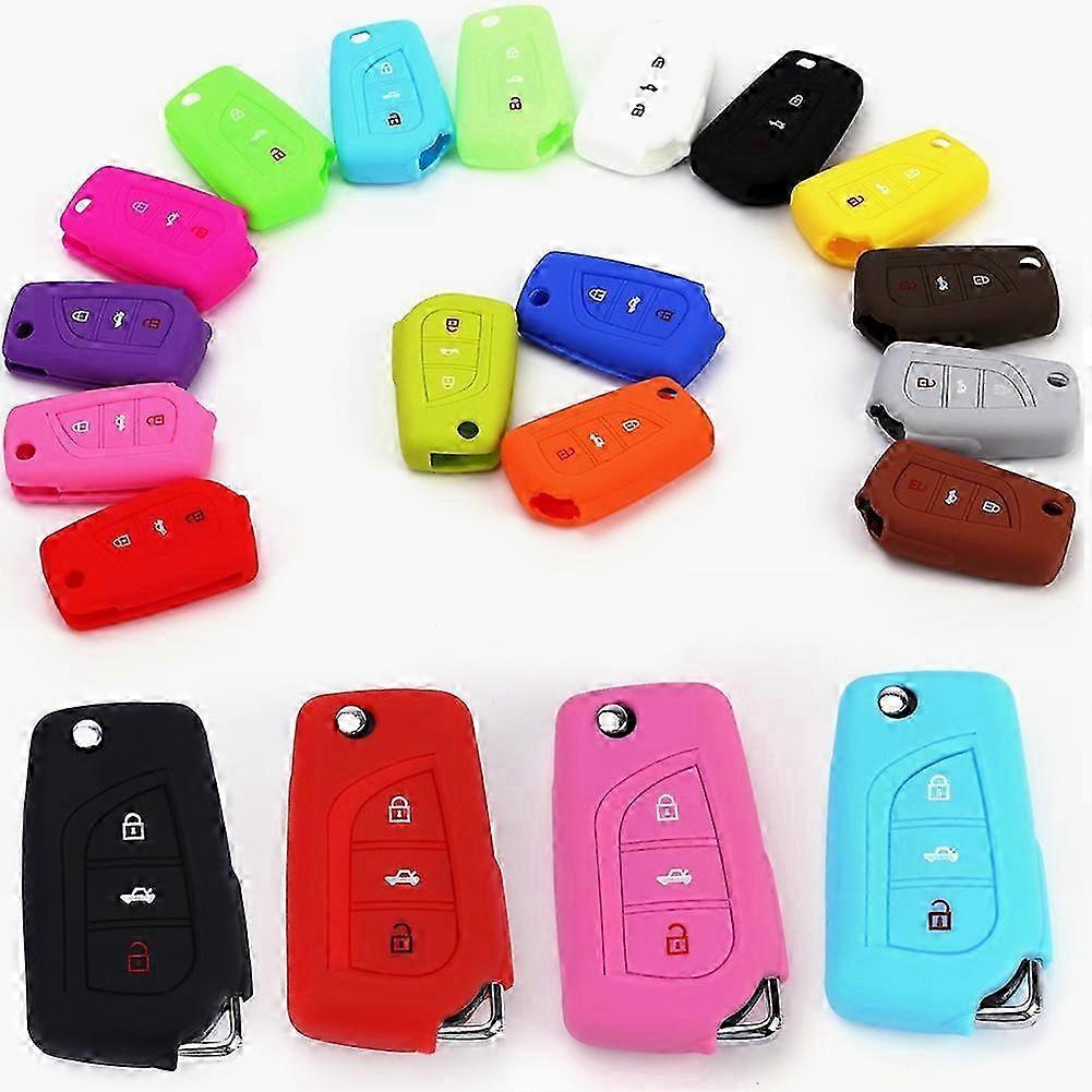 Car Key Case Cover Flip Remote Key Protector Skin Holder For Certain Brands