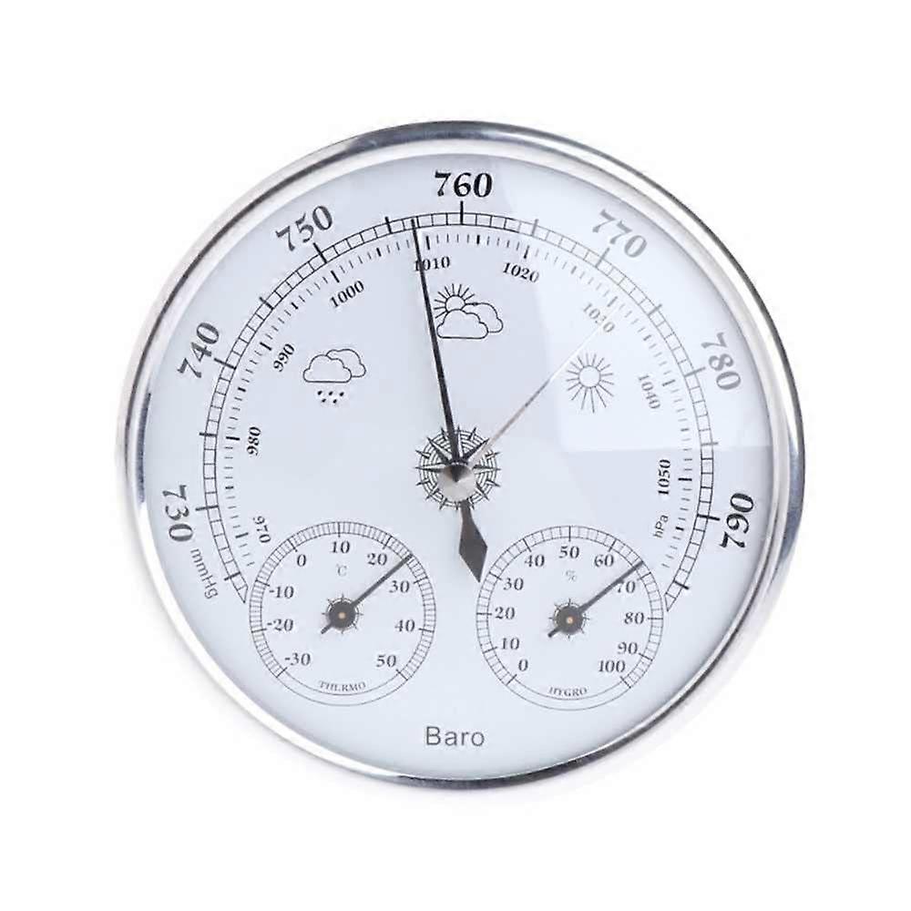 Household Weather Station Barometer Thermometer Hygrometer Wall Hanging High Precision Pressure Gauge Ref: 4299