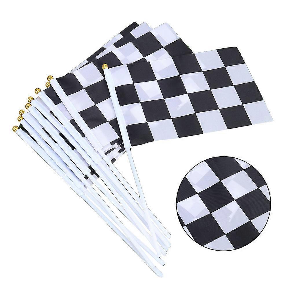 Flags with Sticks for Sporting Events, Resistant Material, Ideal for Wave Display