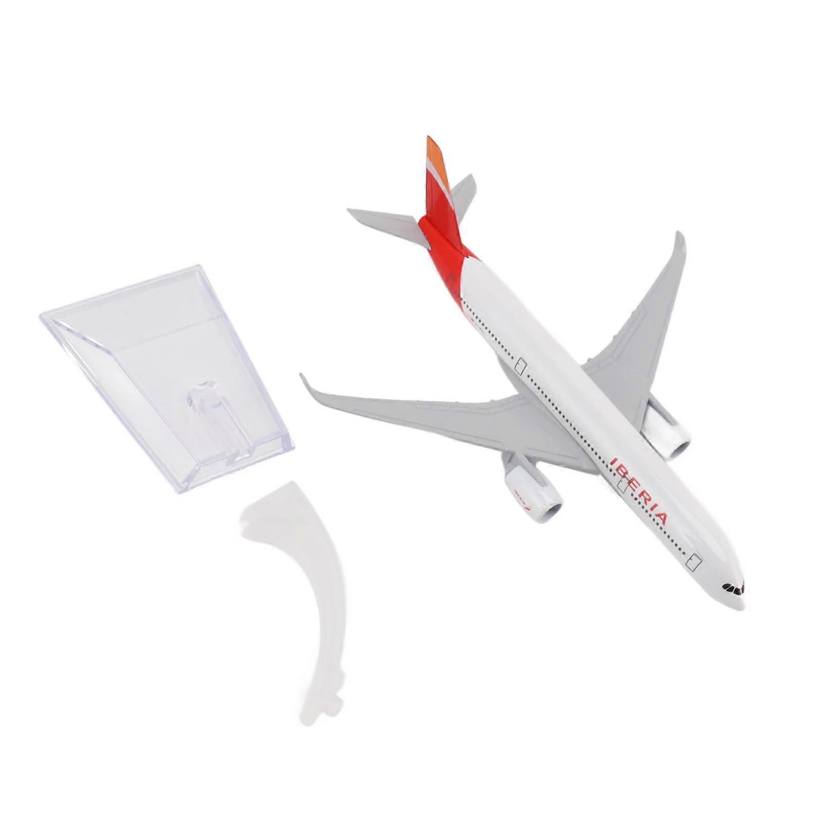 330 Airplane Model Alloy Decoration Ornament Plane Model Toy with Display Stand for Christmas 