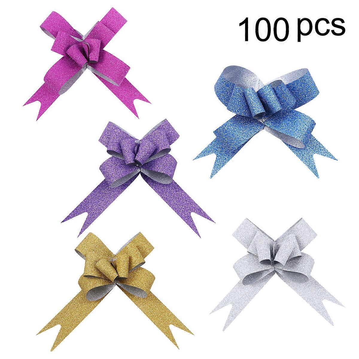 Holiday Ribbon, Bows for Valentine's Day and Easter Celebrations, Pack of 100