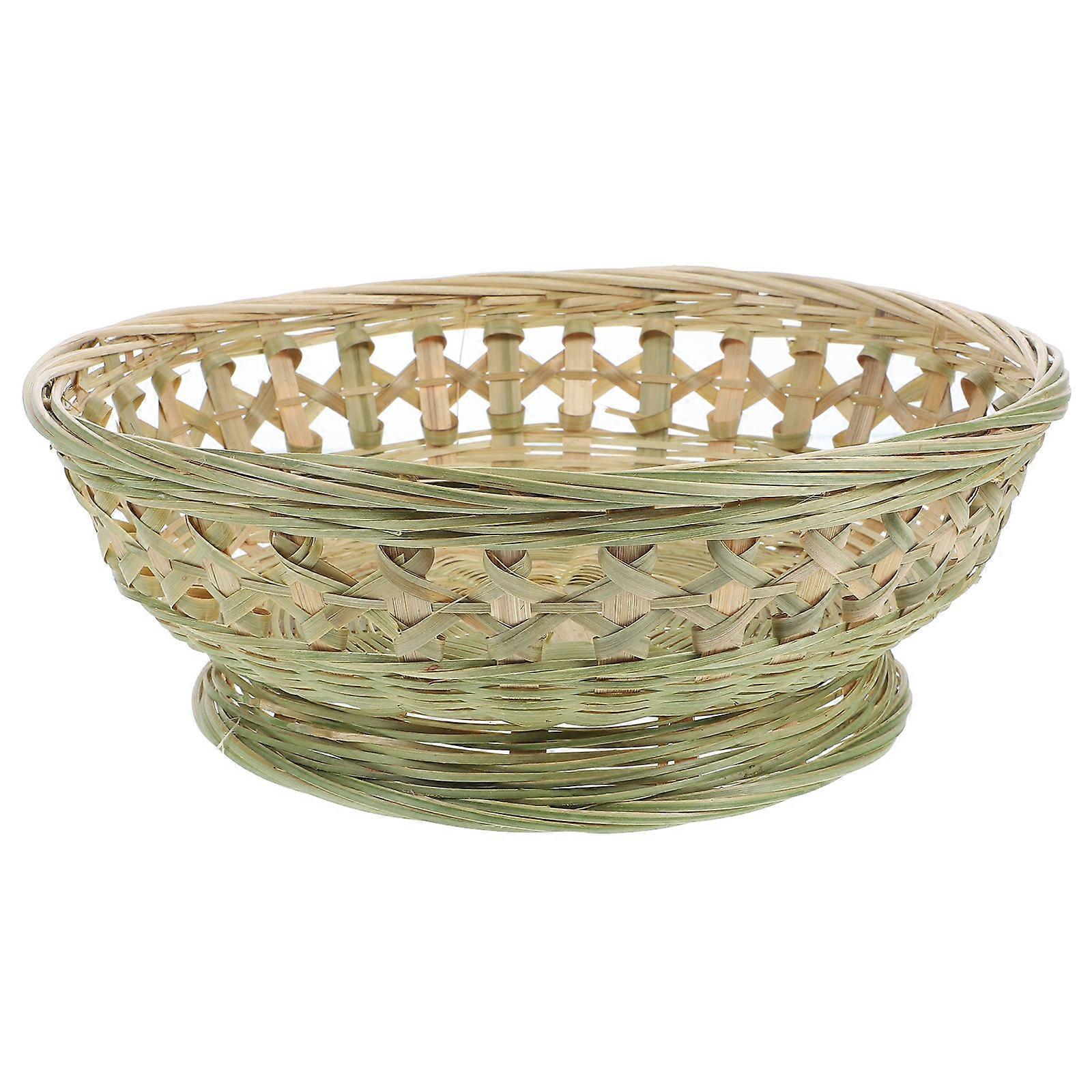 Handmade Fruit Storage Basket, Versatile Tabletop Bread Container for Fruits, Vegetables, Snacks – , Breathable, Decorative Kitchen Accessory