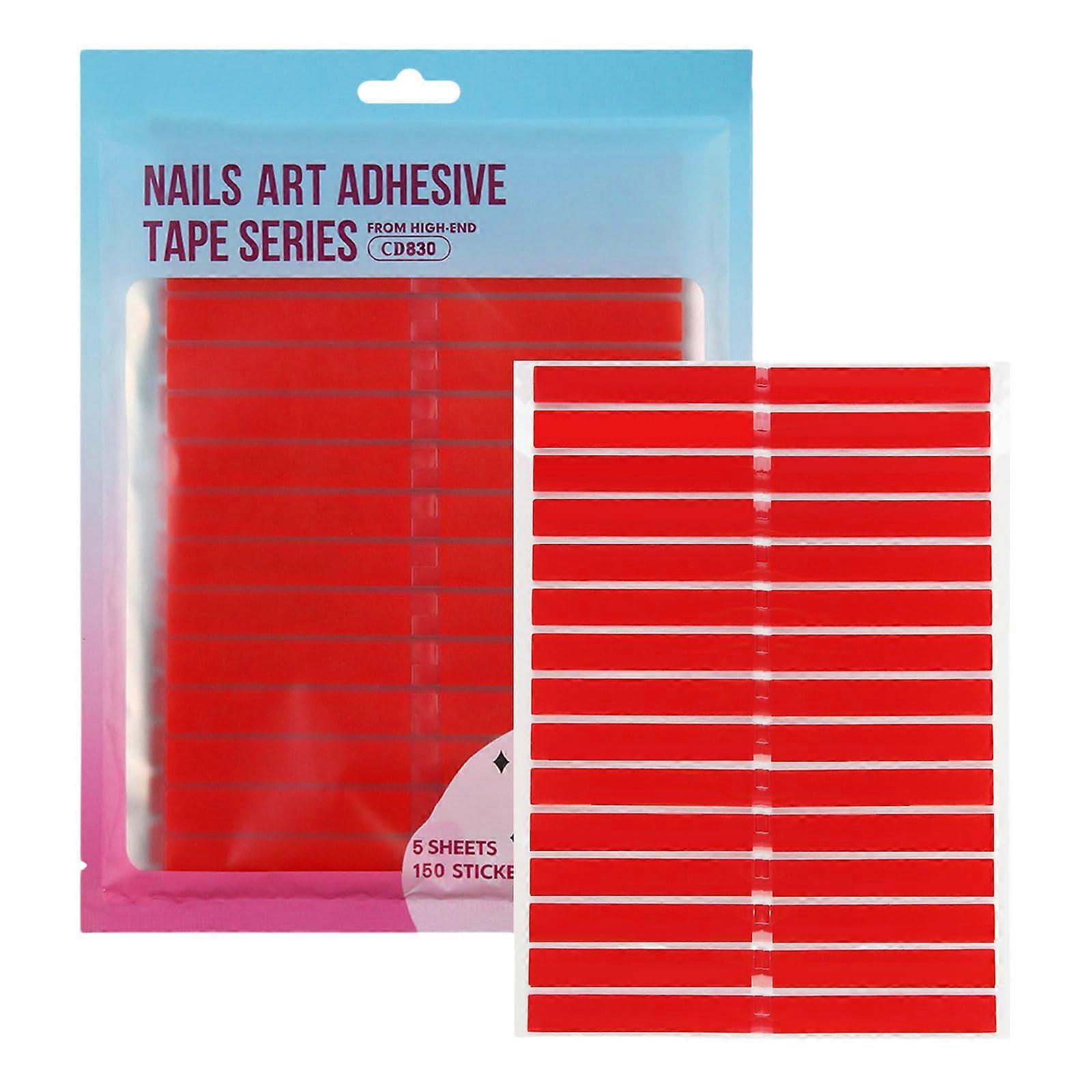 Waterproof Double-Sided Tape Transparent Mounting Tape for Nail Tips Colors Designs Window Displays