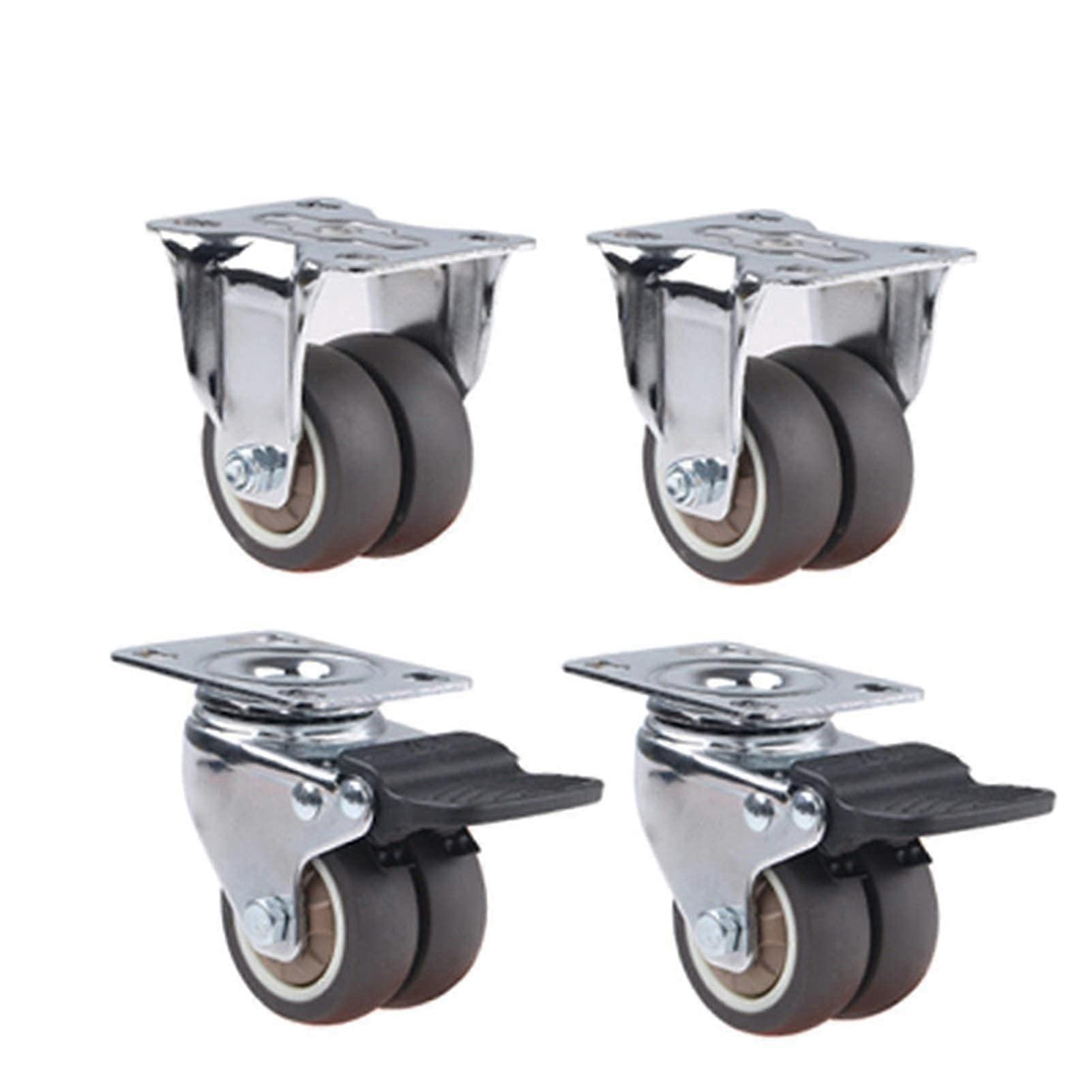 Plateers Voll noiseulated universal wheel with brake, 15 inch Ref: 4299