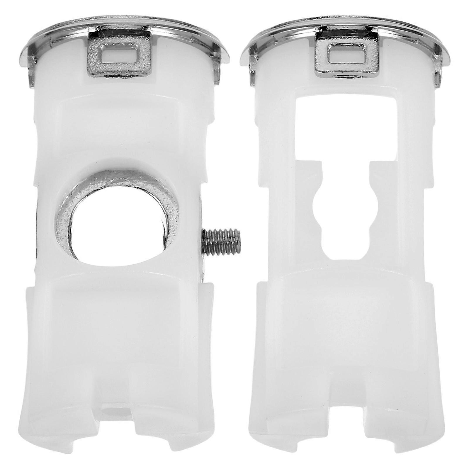 Plastic Freezer Door Handle Support Kit Modern Rectangular For Home Kitchen 6.50X2.50X1.50CM 2Pcs