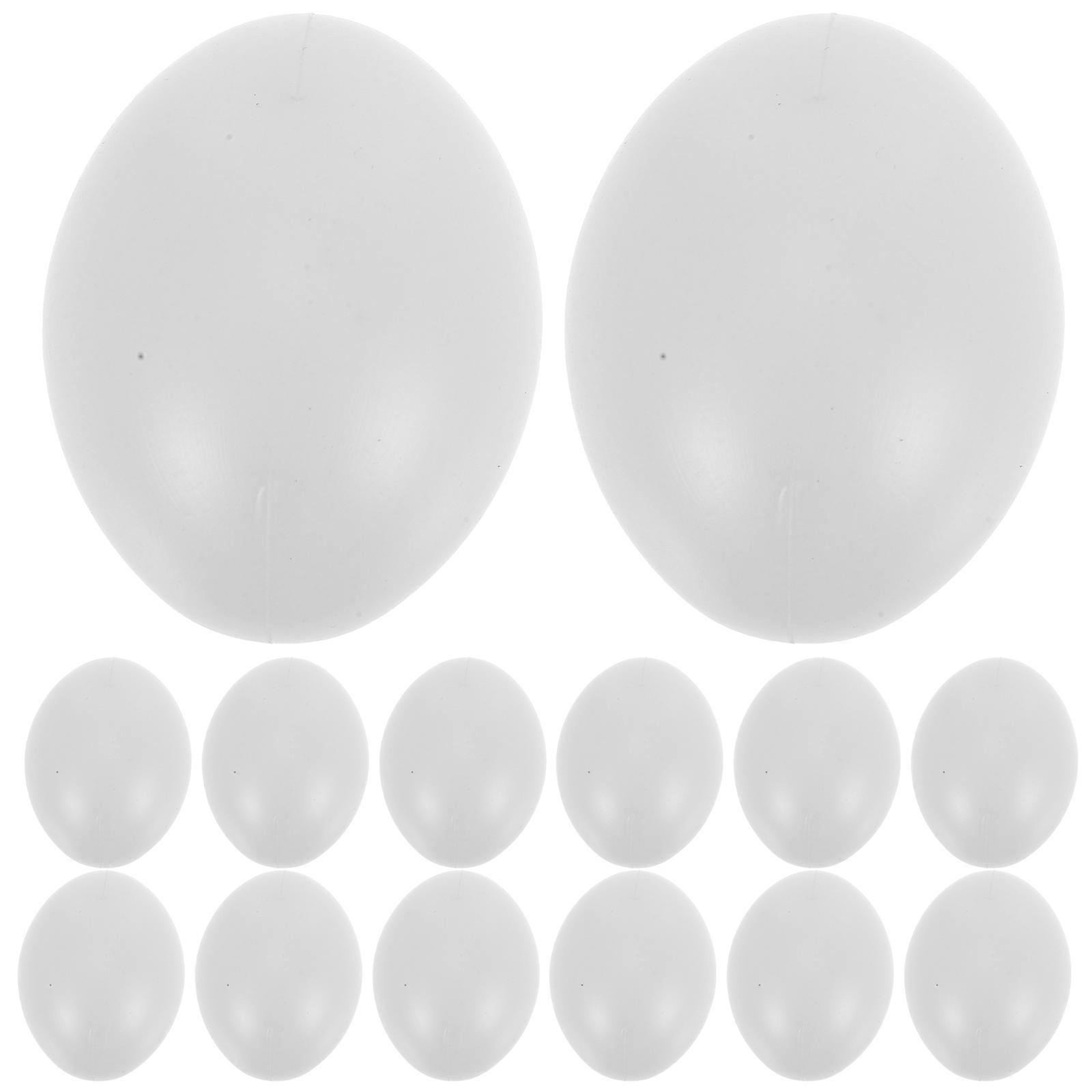 Easter Egg Decorator Kit Imitation Plastic Eggs Easter Celebration Realistic Design 60Pcs