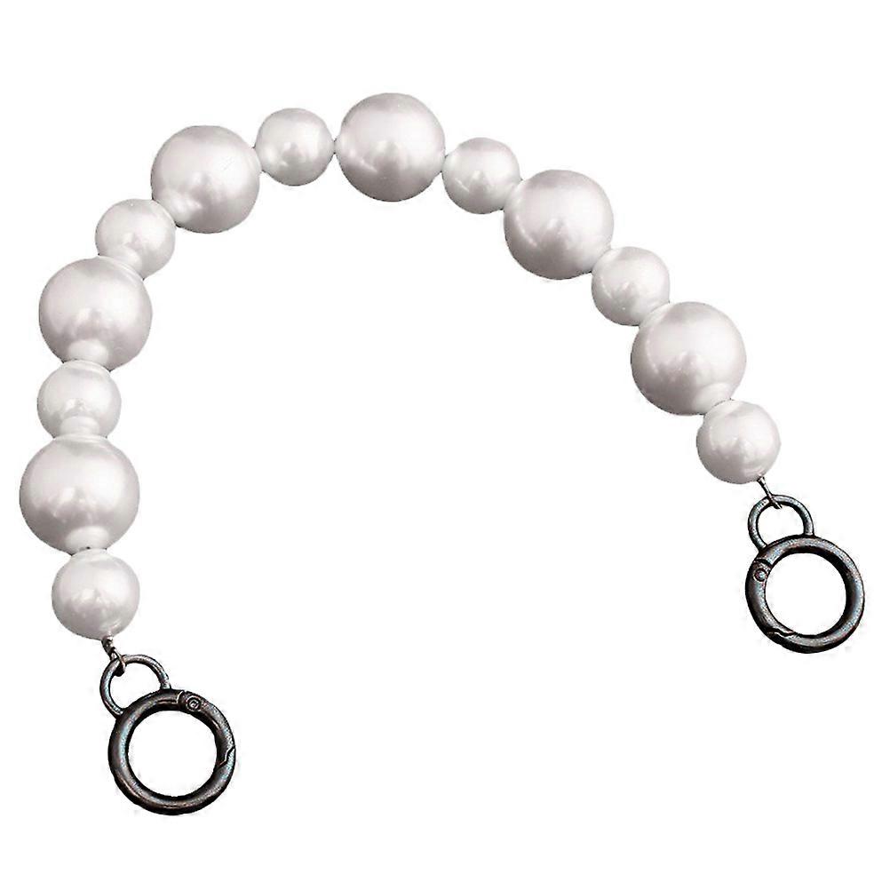 Pearl Bag Chain Replacement Strap with Buckle Lightweight Durable Decorative Chain for DIY Shoulder Bags and Purses Stylish Pearl Design
