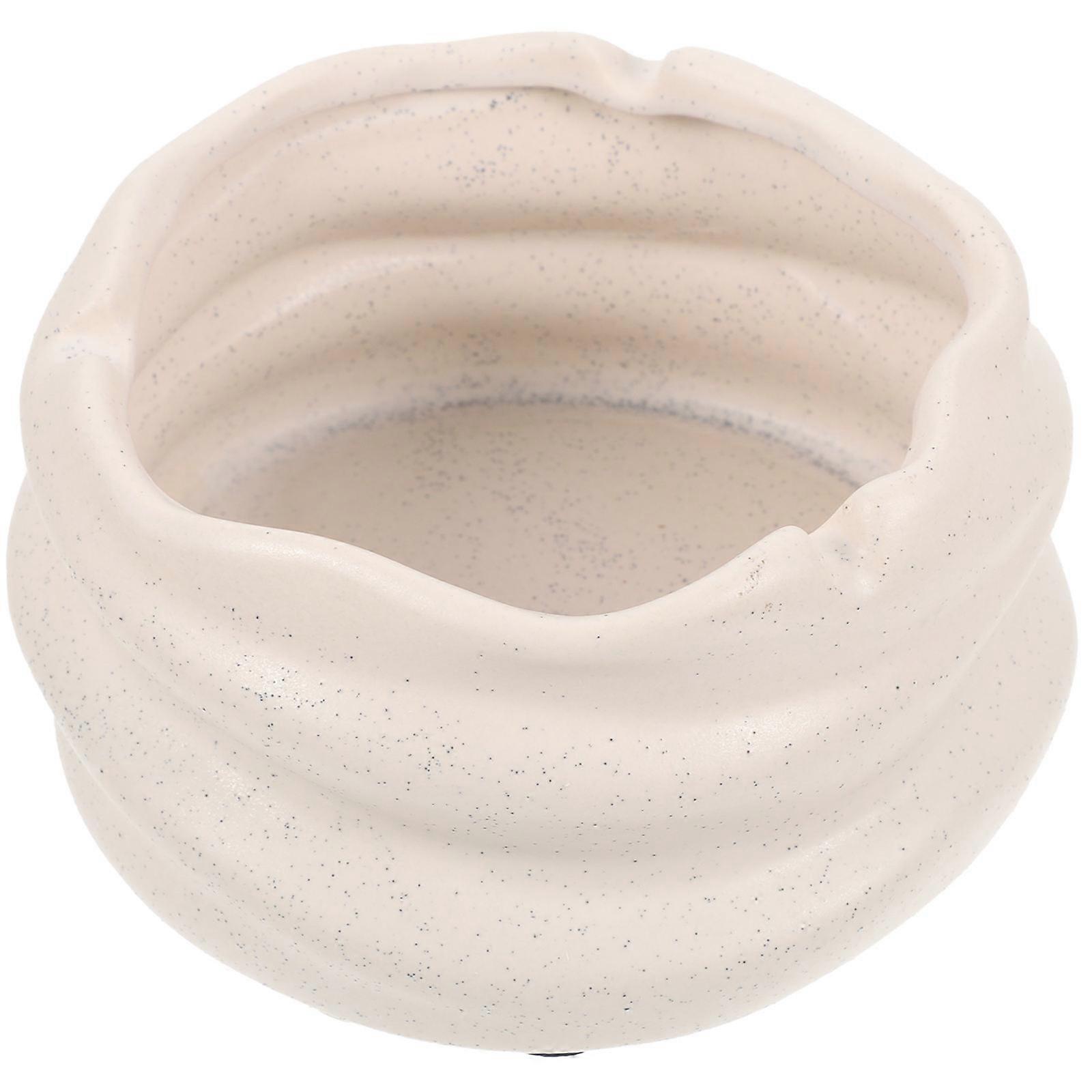 Smoking Tray Ceramic Ashtray Decorative Restaurant Home Tabletop Use Keeps Tabletop Clean and Tidy 1Set