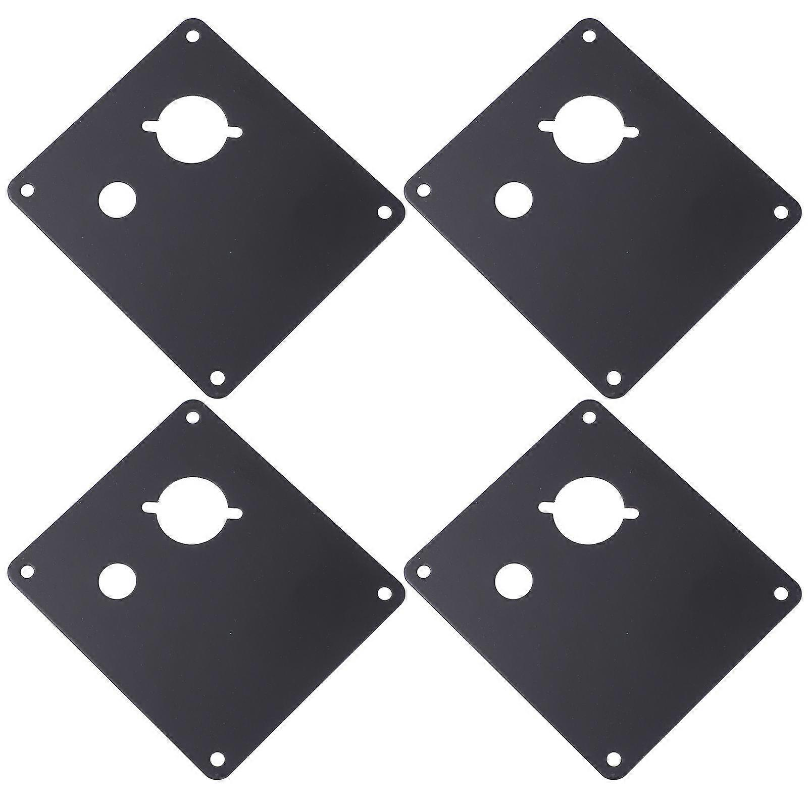 4 Pcs Speaker Back Panel Replacement Iron Binding Post Mounting Plate Provided