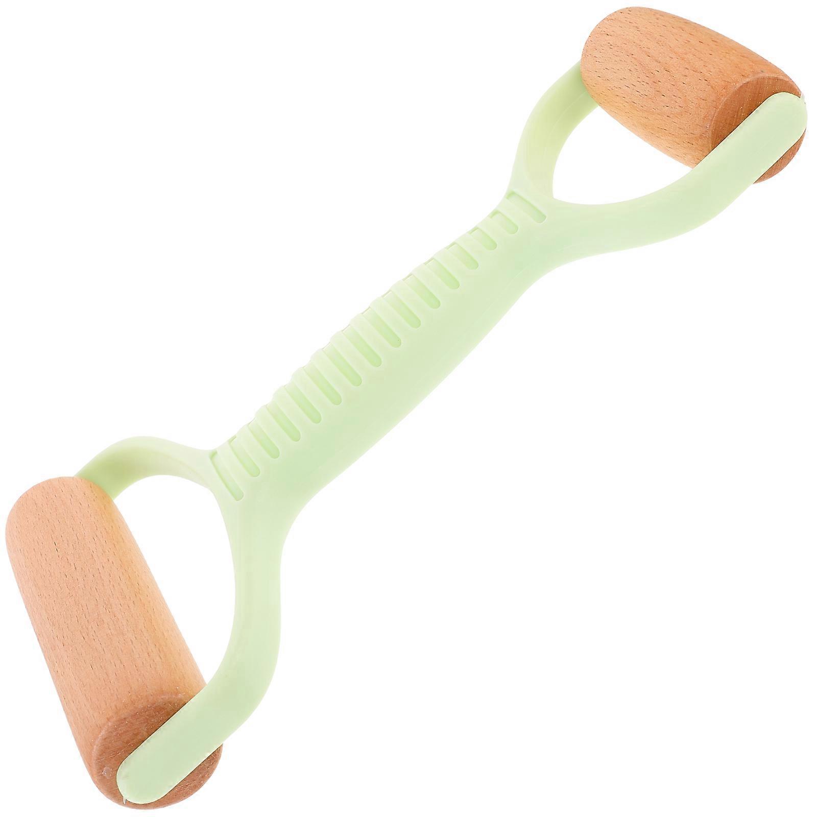 Dough Roller Double Ends Rolling Pin Baking Roller for Various Dough Types Green 22.00X12.00X3.00CM Even Thickness 1Pcs