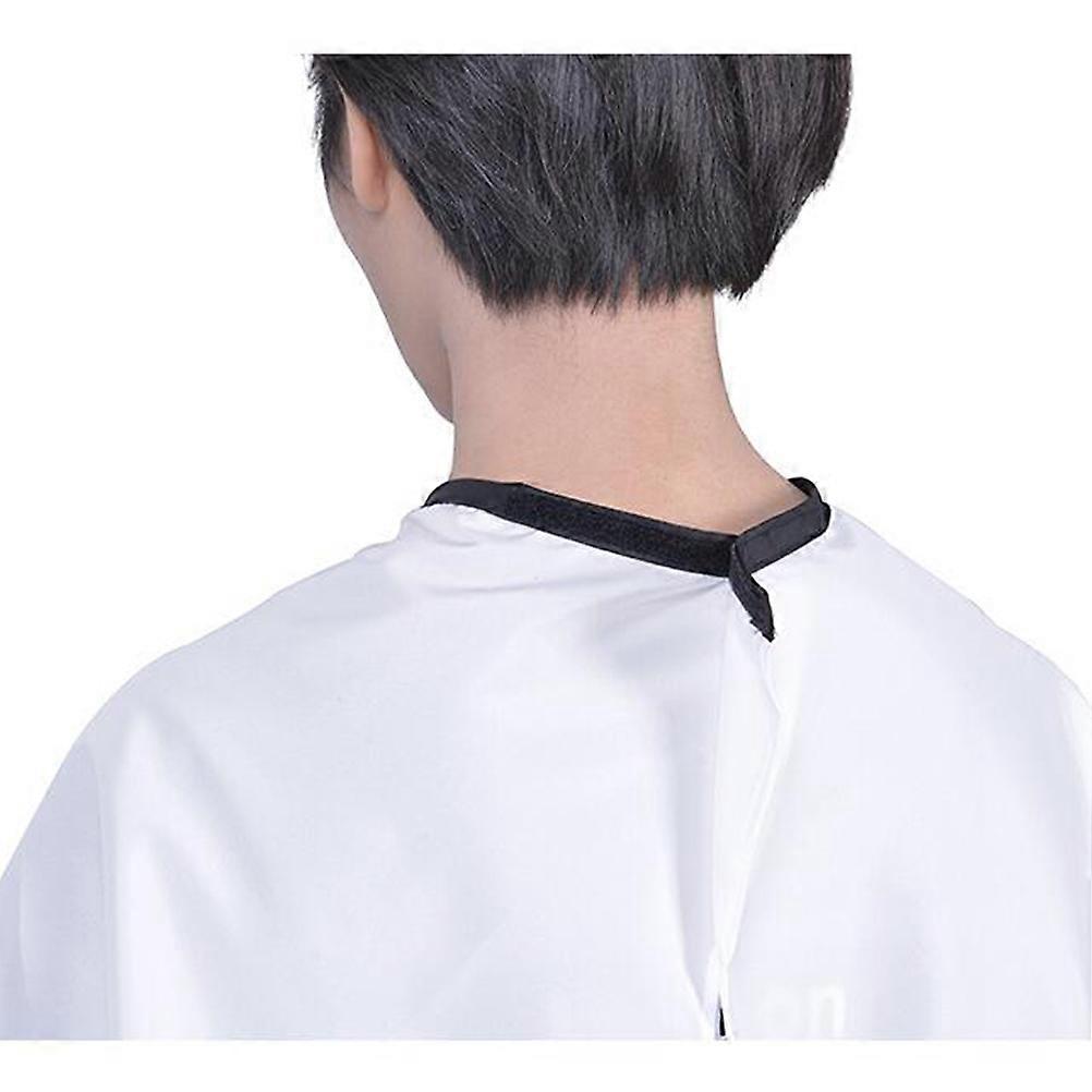 サロン&理髪店用の調節可能なナイロン理髪ケープ – カット&スタイリング中に髪や水から衣服を保護する白いユニセックススタイリングショール