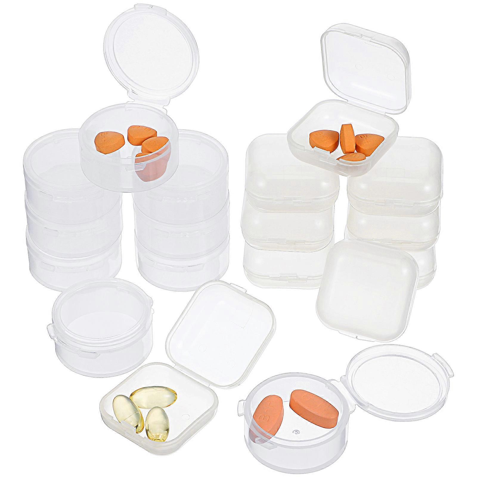 Bead Storage Containers Compact and Lightweight 1.4X1.4X0.8in 20Pcs