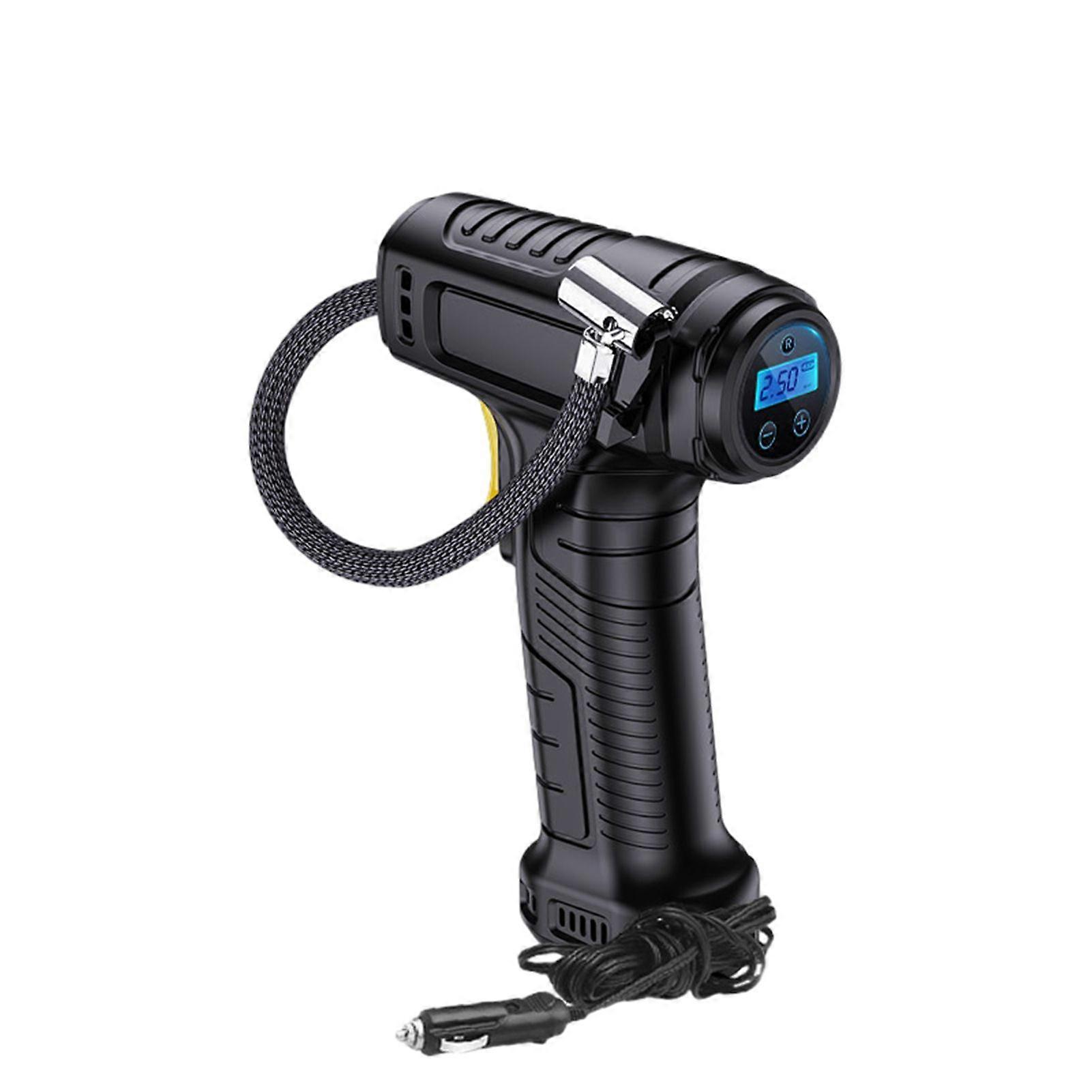 Electric Car Inflator with LED Light Low Noise Automatic Tire Inflator for Basketball Outdoor