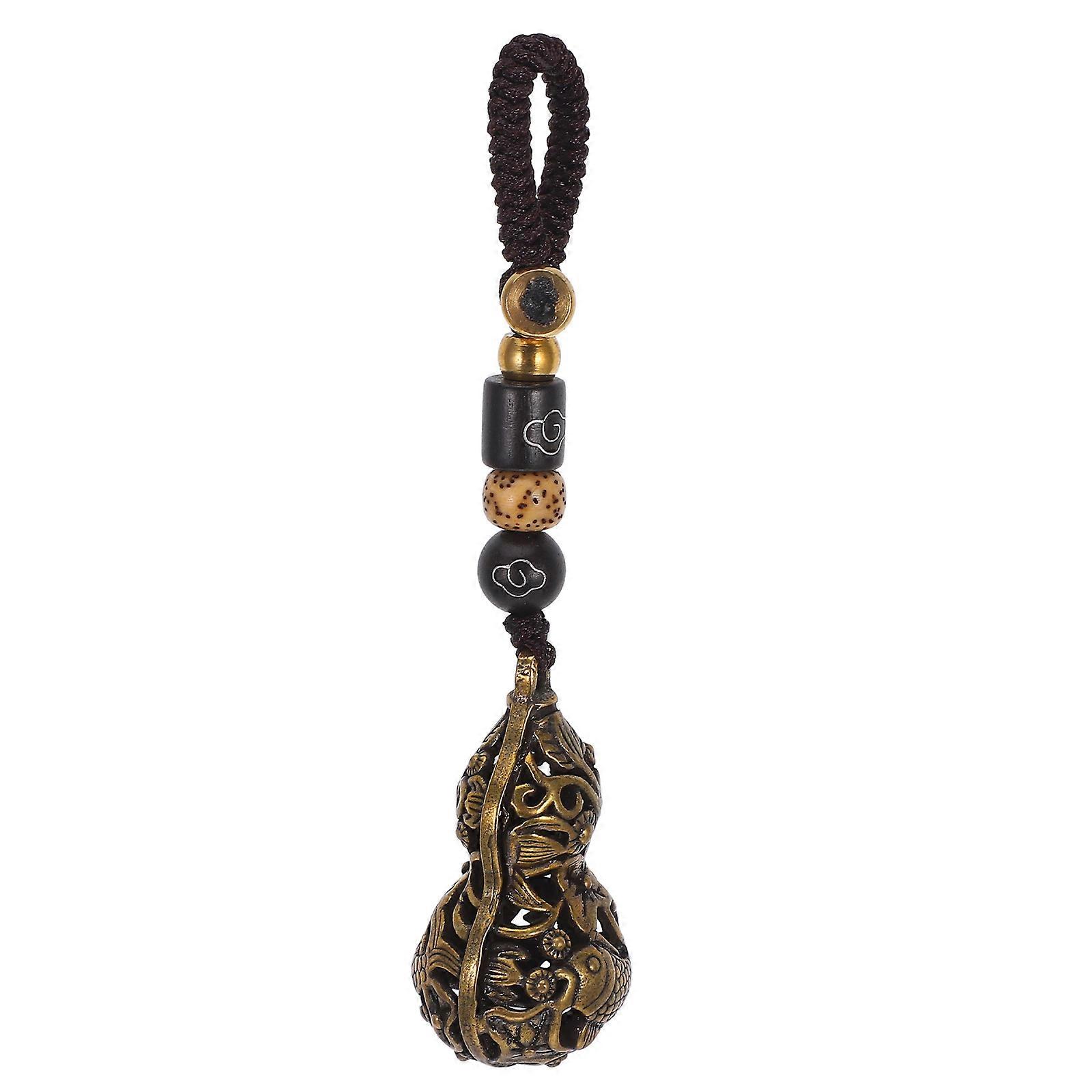 Brass Keychain Ornament for Decor Multi Color Compact and Lightweight 1pc