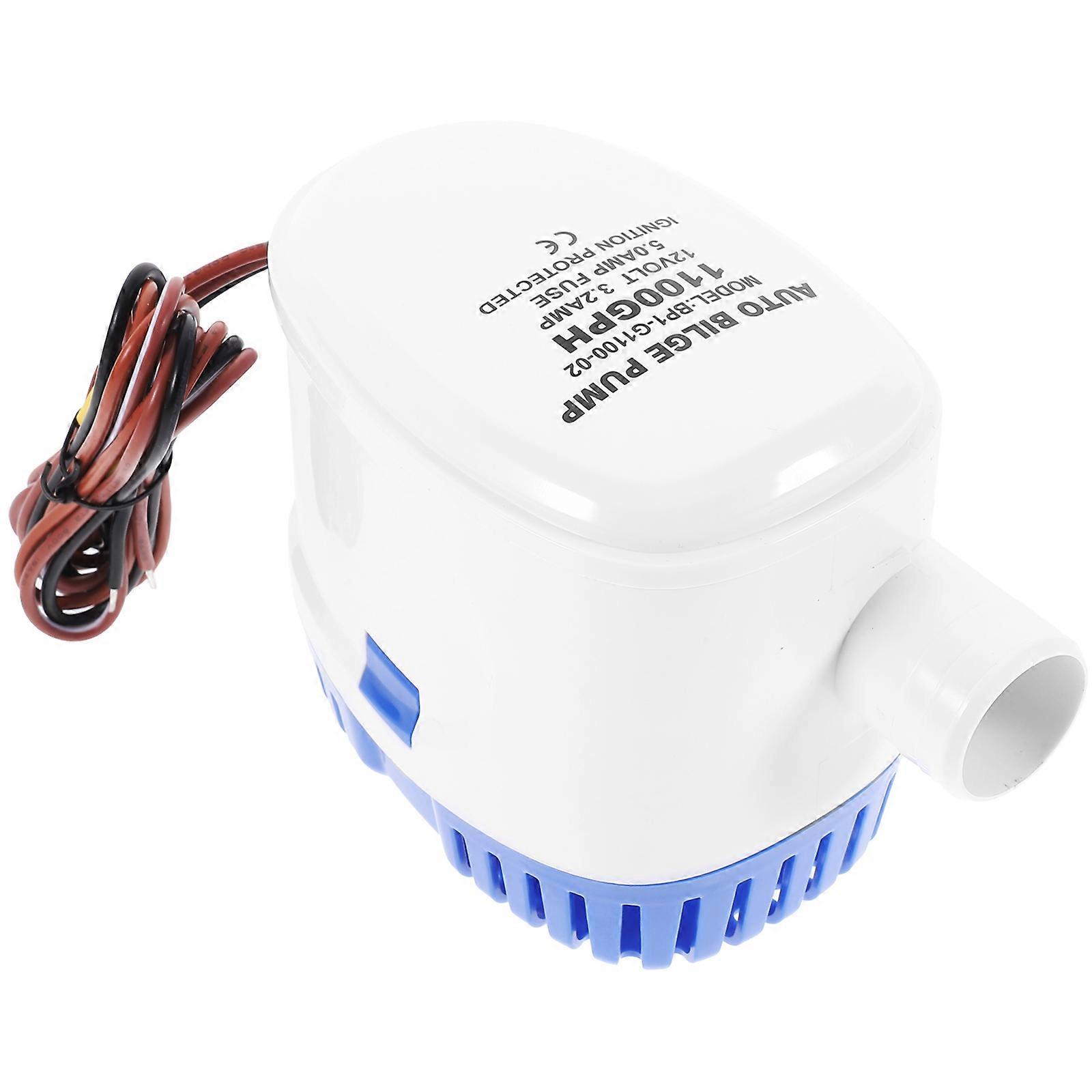 海洋の漁船の外皮のための自動ビルジ ポンプ ウォーター ポンプ 電動 青 15x10x10cm エンジニアリング プラスチック 1セット