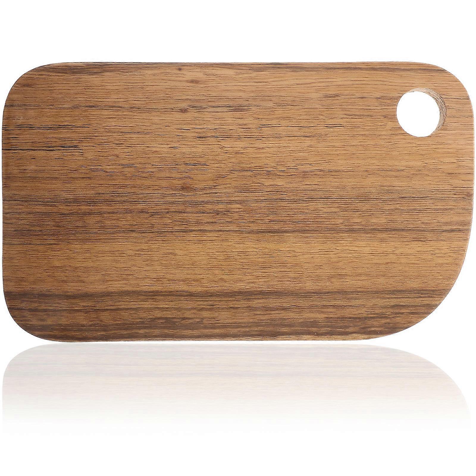Kitchen Board Wooden Cutting Board Safe Food Contact Double-Sided Usage Rectangular Shape Light Brown 1Set
