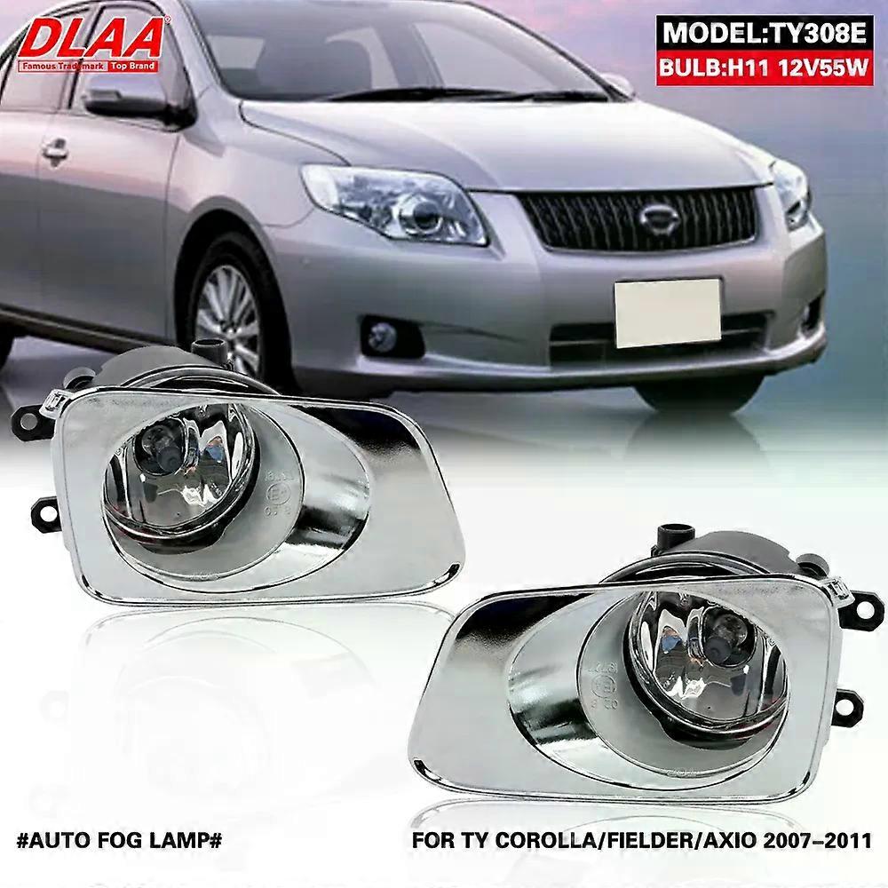 DLAA For COROLLA FIELDER AXIO 2007 2008 2009 2010 2011 Front Fog Lights Car Styling Spot Light Fog Lamps With Switch - 1 Pair