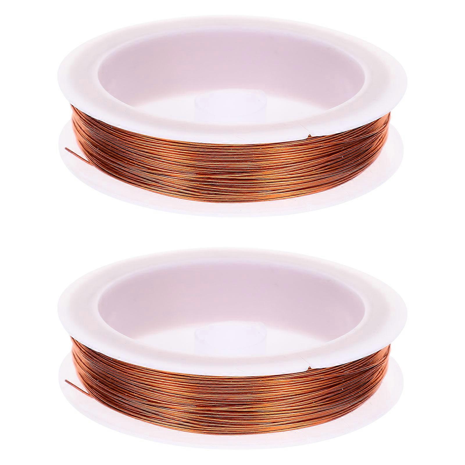 2 Rolls Flexible Colored Galvanized Iron Wire for DIY Jewelry, Beading, Handmade Bracelets, Necklaces, Floral Wreaths & Craft Projects